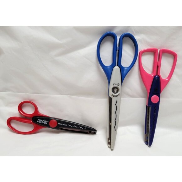 Lot of 12 Paper Edgers Scissors Fiskars Provo Craft for Scrapbooking Crafts - Picture 4 of 9